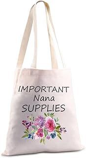 Important Nana Supplies Tote Bag Nana Birthday Gift Nana Gift Nana Mother's Day Gift
