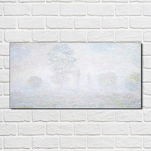Photo sur verre arbres dans le brouillard tableau mural 100x50 - 2