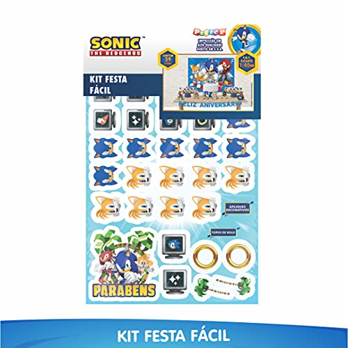 Kit Festa Facil Sonic Eva Licenciado