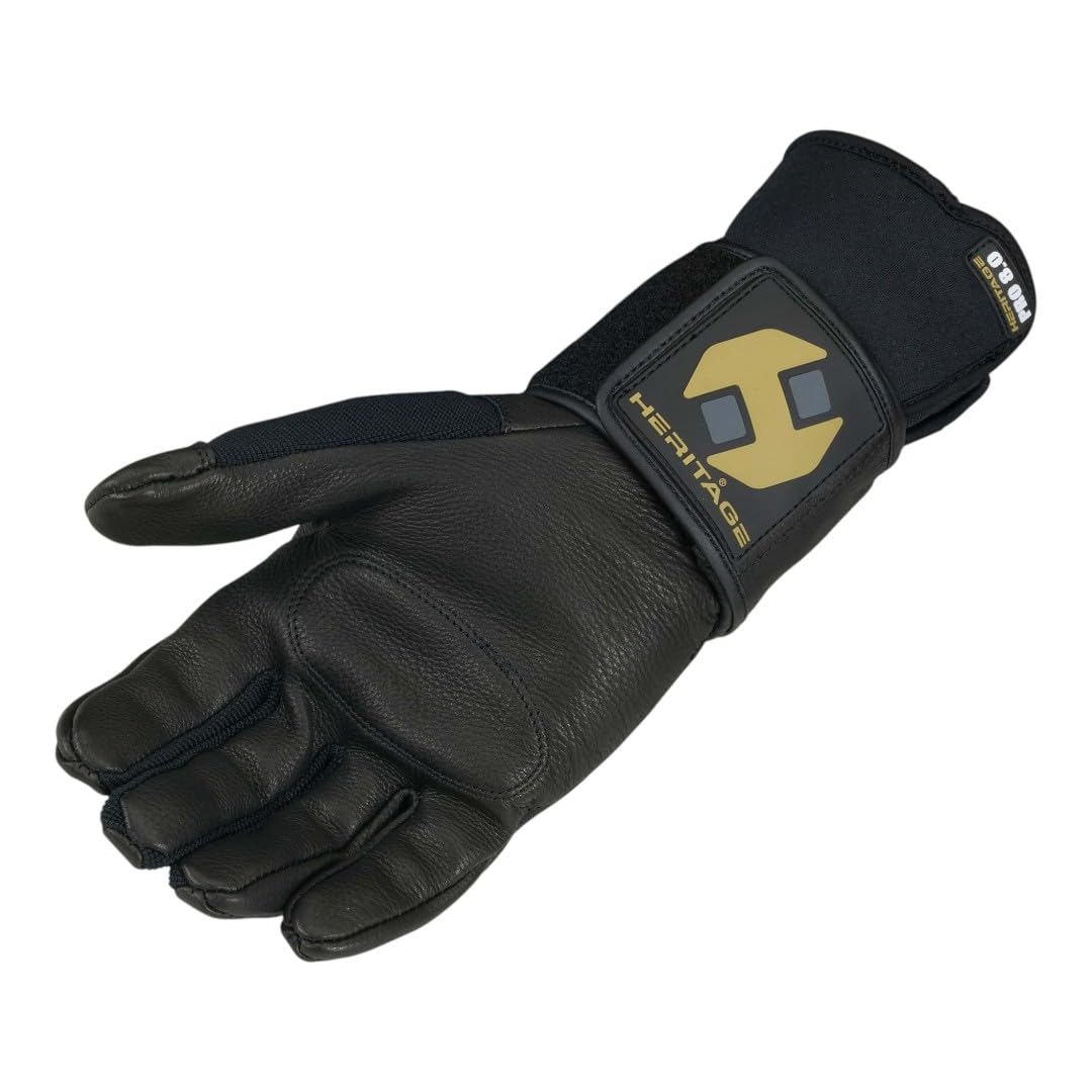 Heritage Jr. Pro 8.0 Bull equitazione guanti (nero), Bambino, Black