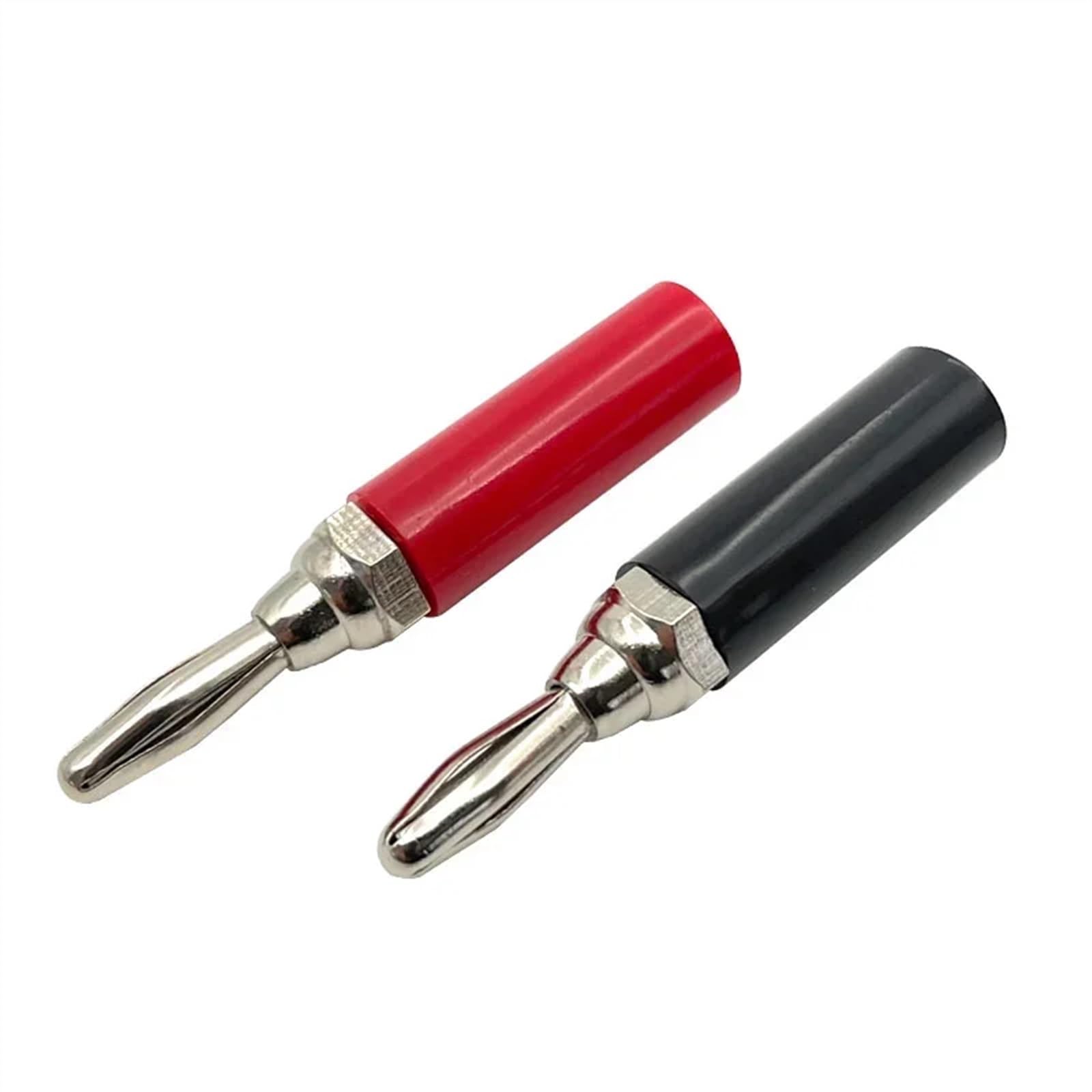 10/40 sztuk 4 mm niklowo-chromowa przejściówka, kabel druciany, złącze głośnika audio, wtyczka bananowa (5 Red 5 Black)