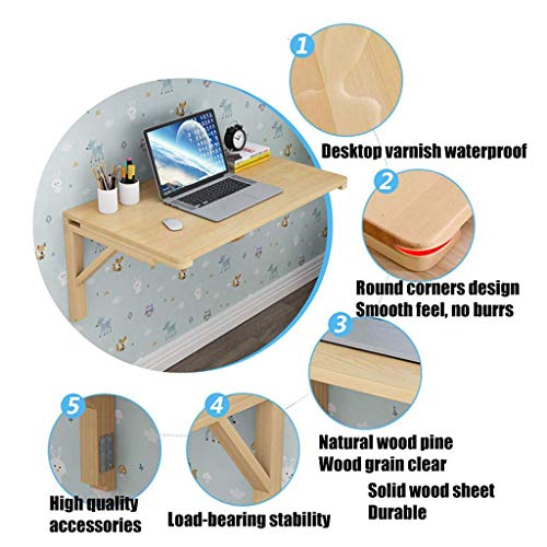 Bureau pliante en bois mural pour libérer l'espace des petits salons