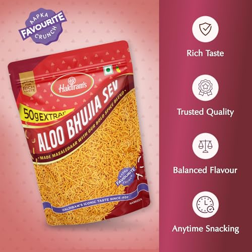 Image of Haldiram's Nagpur Aloo Bhujia, 350g+50g /400g [weight may vary]