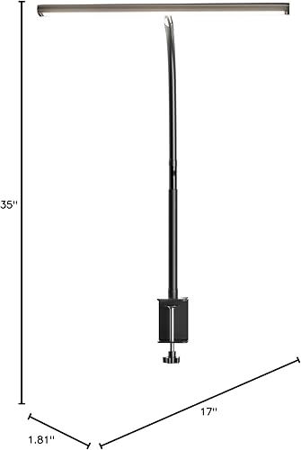 Miniatura 7 de Airlonv Lámpara de escritorio LED para oficina y hogar, luz de escritorio con atenuación continua, múltiples modos de iluminación, cuello de cisne