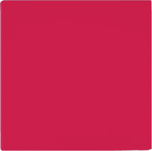 Sweet Needle Cotton Cloth Napkins (Pack of 12) - 100% Cotton Oversized Dinner Cloth Napkin 45 CM x 45 CM (18 IN x 18 IN), Tomato Red - Heavy weight fabric for daily use with Mitered corners finish - 7