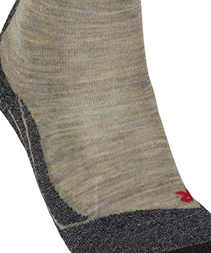 FALKE Kobiety Skarpety do wędrówek TK2 Explore Melange W So Wełna przeciw pęcherzom grube 1 Para, Zielony Moon Mist 7765, 39-40