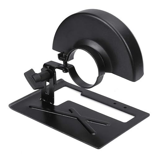 Metal Variable Angle Grinder Cutting Machine Conversion Tool Holder with Cover (Black)