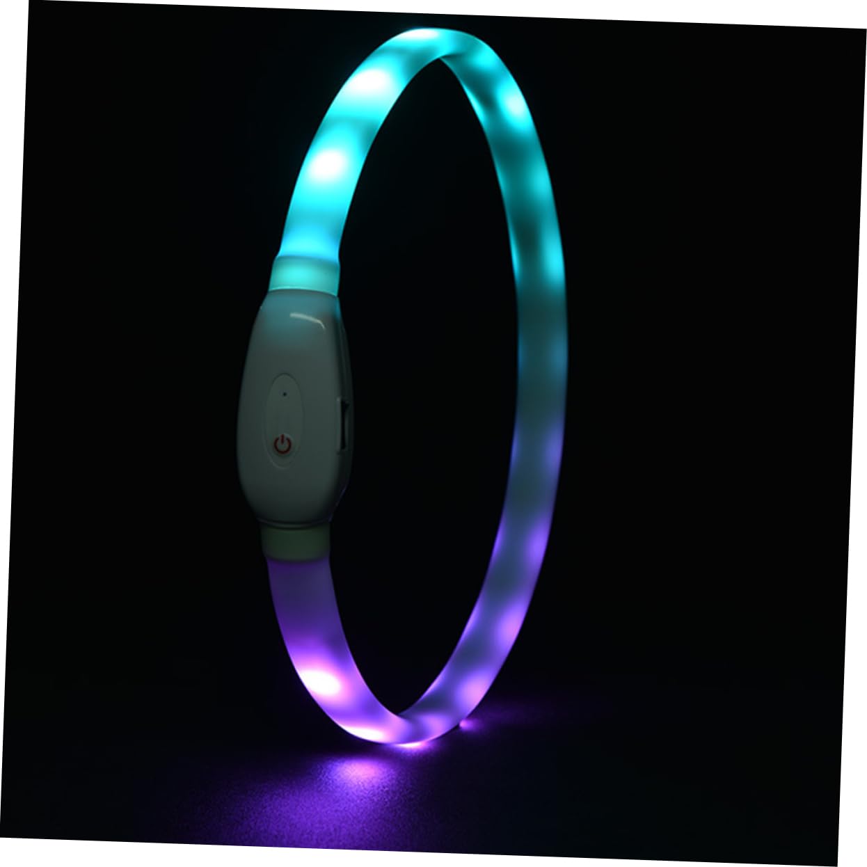 Housoutil 3juegos Collar Led para Perros USB Recargable Luminiscente para Caminatas Nocturnas