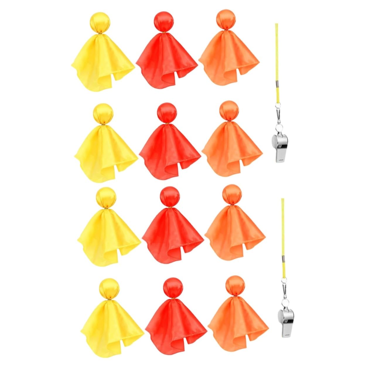 2 Sets Football Penalty Flag Soccer Tossing Flags Penalty Flags Supplies Portable Penalty Flags Referee Flags Soccer Match Tossing Flags Professional Penalty Flags Soccer Supplies