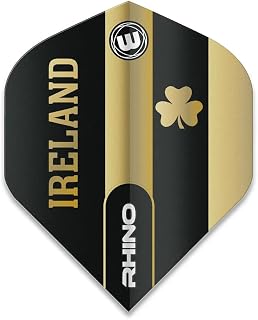 Winmau Rhino Ireland Irish Flag Clover 100 Micron Strong Standard Dart Flights (3 Sets)