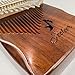 Jooleer 21 Keys Solid Kalimba with App Phone Holder Carrying Case Portable Thumb Piano Mbira Gifts Professional Beginners Tuning Hammer Finger Covers Key Stickers