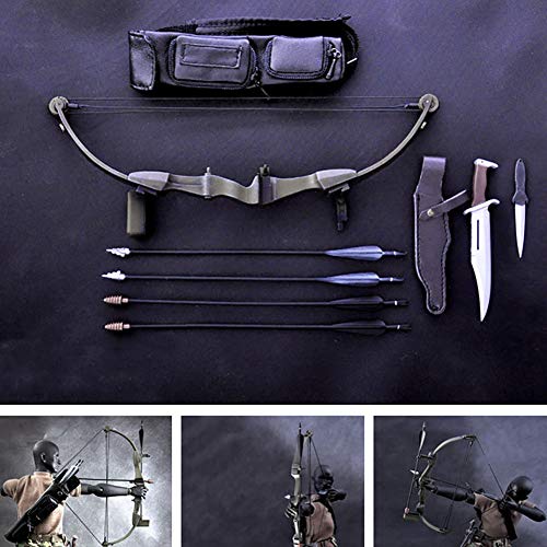 Clicked 1 6 Scale Bow and Arrow Set Model for 12  Action Figure Accessories Dollhouse Decoration Miniature Furniture