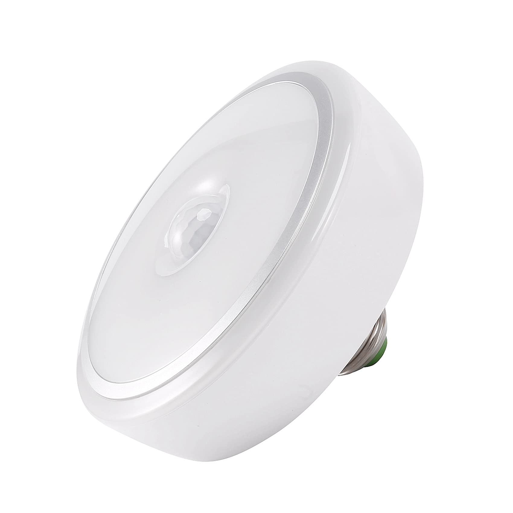 Dacvgog White 15W Motion Sensor Light Bulb - Super Motion Activated Led Bulb With Motion Pir Infrared Sensor