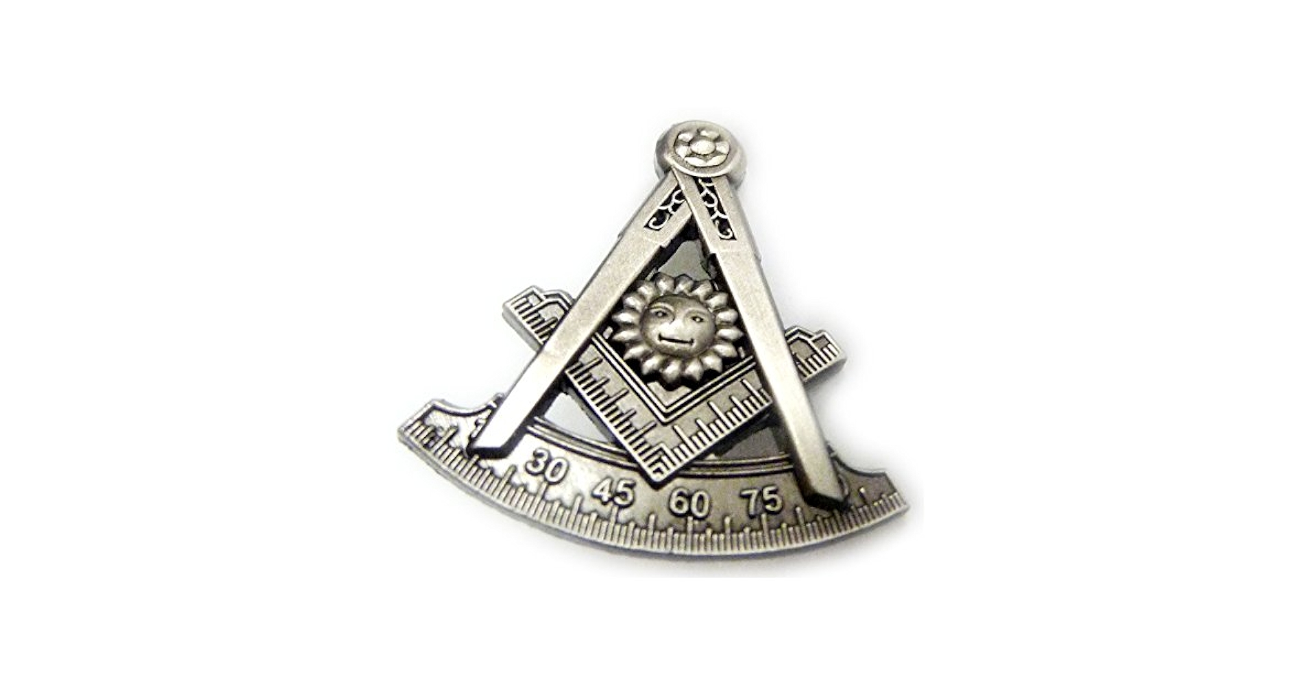 ▪️50’s【FREE MASONRY】ACCSESSORIES Amazon.com: Elektroplate Masonic Compass Sun and Quadrant
