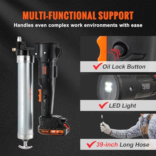 Vevor CORDLESS GREASE GUN DC20V 1 Cordless Grease Gun, 20-Volt thumb #3