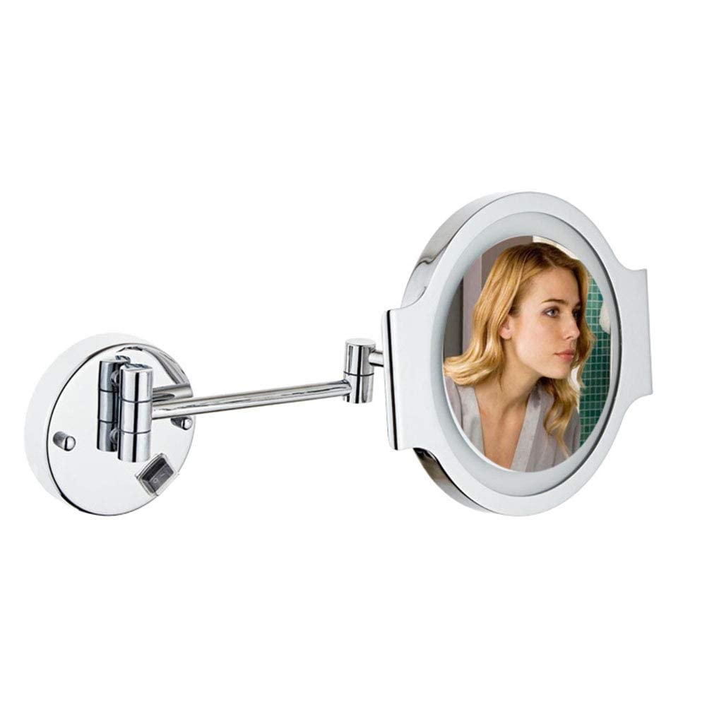 Miroir de maquillage mural extensible pour un éclairage parfait sans reflets