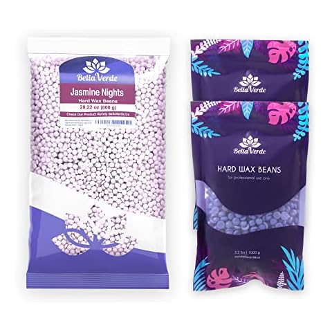 Bella Verde Wax Beans - Hard Wax Beads for Women and Men -Hot Wax for Brazilian Body Legs Eyebrows Face Lips Armpits Cover