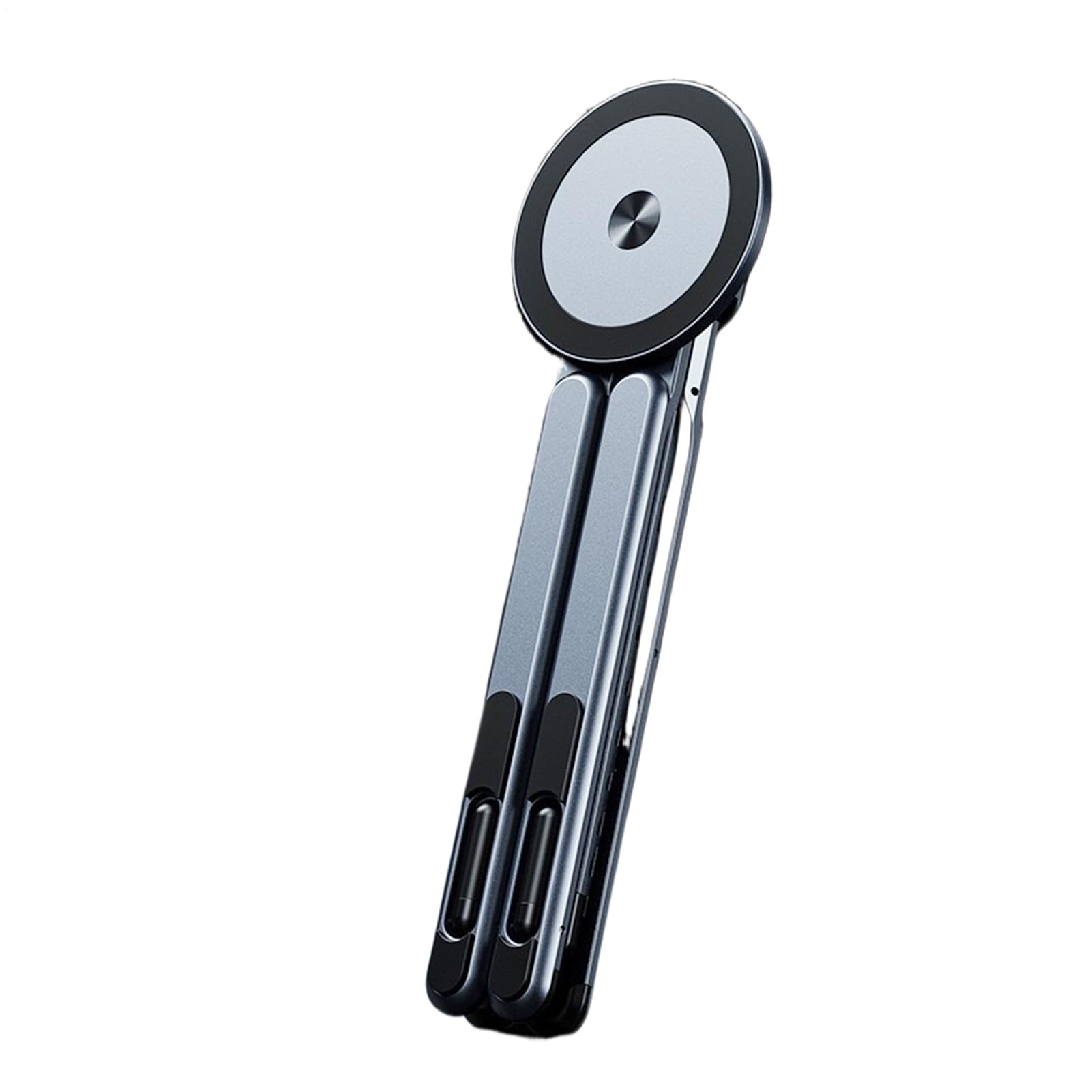 Soporte para computadora portátil de escritorio - Soporte plegable portátil ajustable, soporte para tableta de aluminio, soporte magnético para teléfono móvil | Soporte de computadora plegable para