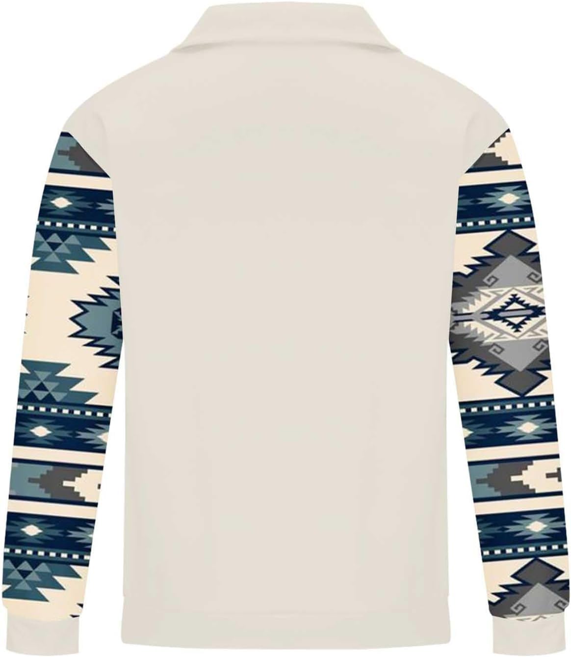 Western Sweatshirts for Men Aztec Cowboy Vintage Graphic Fleece Hoodie Mens Quarter Zip Pullover Country Jacket - Image 4