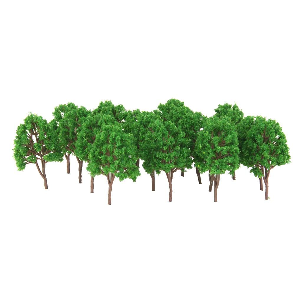 Lyla 20Pcs Model Trees Train Scenery Landscape N Scale 1/150-image-17