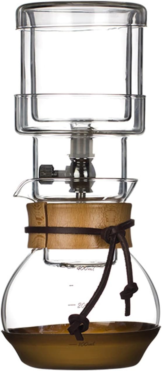 Ice Drip Coffee Pot Coffee Maker Cold Brew Coffee Kettle Filter Glass Percolators Espresso Kitchen Barista Dripper Household Detachable Pour Over 400ML