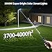 SZPOWER 5000W Street Lights Solar Powered, 5000000LM Solar Street Lights for Outside, 2700K/4200K/6500K Dimmable Solar Lights Outdoor Waterproof IP66 Dusk to Dawn for Parking Lot, Pole, Garden, Yard