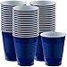 Amscan Big Party Pack 50 Count Plastic Cups, 16-Ounce, Bright Royal Blue
