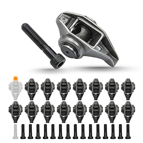 Tepeng 16 Pcs LS Rocker Arms with Bolts Compatible with LS1 LS2 LS6 LR4 Vortec 5300 LM7 L59 LM4 L33 Chevrolet GMC 4.8L 5.3L 5.7L 6.0L Engines Replace 10214664