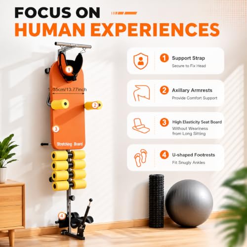 Image of Back spinal stretcher decompression machine for pain relief men women Adjustable Back hip Lumbar disc lower posture Sciatica Support leg Stretching Extension device for Home Workout(140-185kg)