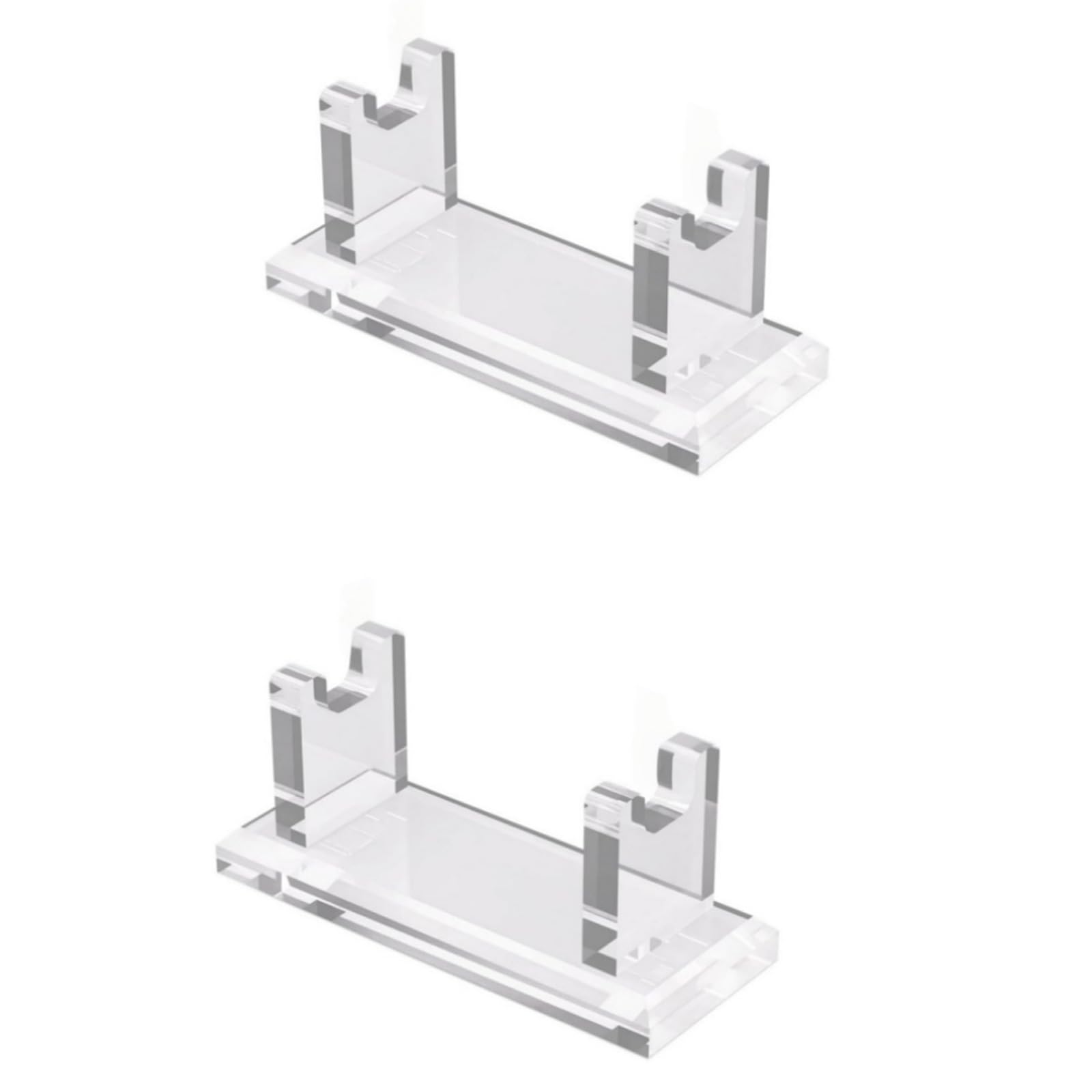 Tsophreniq Of 2 Clear Cutter Organizers Not Slip Men ' s Grooming Addition Shelf for Wall Mount Male Shaving Planner Polyacrylate