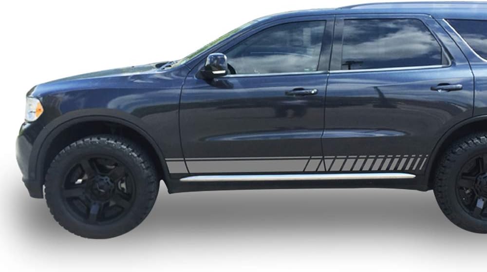 Decal Sticker Vinyl Side Sport Stripe Kit Compatible with Dodge Durango 2010-Presen (302B)