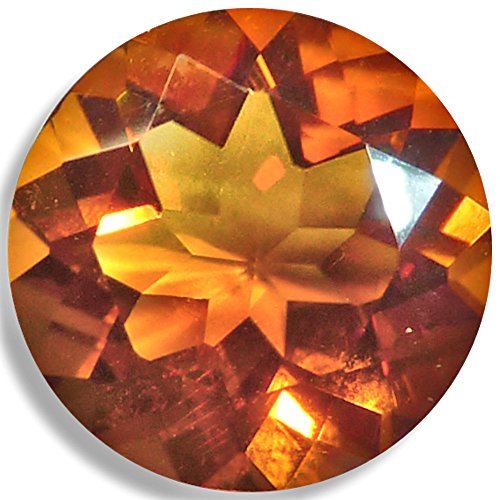 Optimagem Citrine Round 2Mm-12Mm Loose Gemstones (6Mm, Gold-Orange) #TOP4