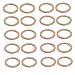 Aexit 20pcs 18mmx24mmx1.5mm Quality Parts Copper Flat Ring Sealing Crush Washer Gasket Model:96as119qo593
