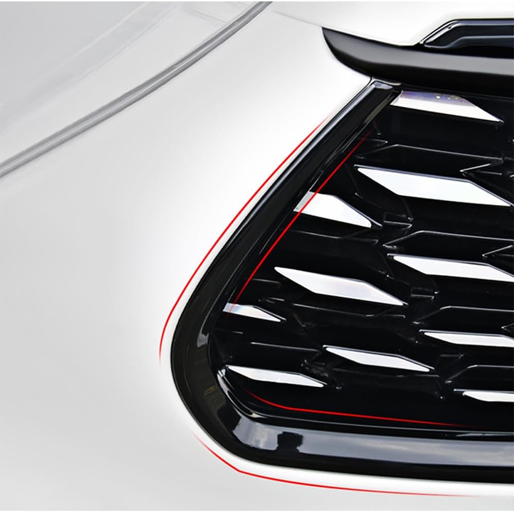 Karmoxs Front Grill Bumper Grille Trim Fit for Toyota Highlander 2020 2021 2022 2023 2024 2025 Mesh Grill Glossy Black