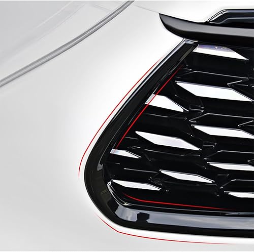 Miniatura 6 de Karmoxs - Parrilla delantera para Toyota Highlander 2020, 2021, 2022, 2023, 2024, 2025, color negro brillante