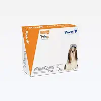 Vermicanis Plus, Vermífugo para Cães de Pequeno Porte até 5kg, 4 Comprimidos