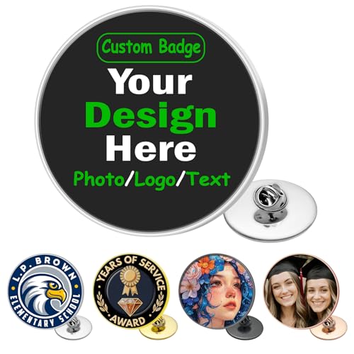 Image of Custom Pin Brooch Pins Backpack Pin for Men Women Picture Charm Logo Name Trading Pins Shirt Clip Gift for Christmas Birthday Graduation Anniversary Valentines Day Veterans Day Memorial Day
