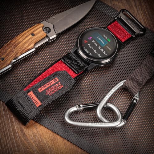 Bracelet nylon 22mm Garmin Forerunner 255 résistant et respirant
