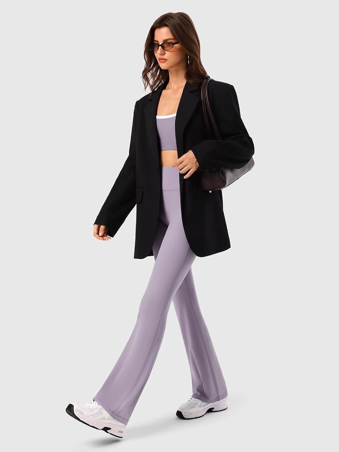 Butt Scrunch Flare Leggings for Women,Workout Seamless Yoga Pants Pilates Outifits,Bootcut High Waist Tummy Control - Image 5