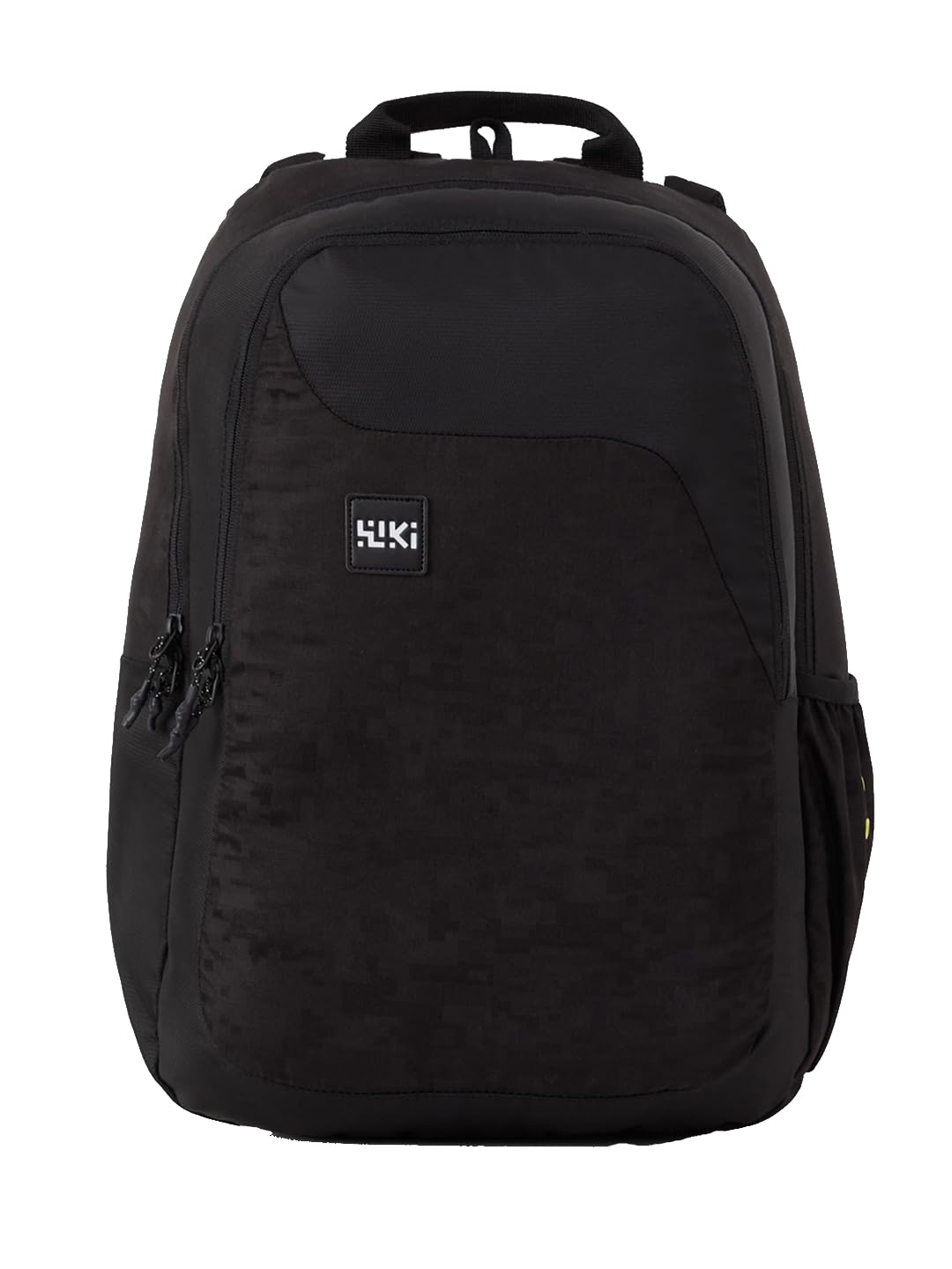 Wildcraft Wiki 1 30L Laptop Backpack for Men & Women | Fits 15.6 inch Laptop | Padded Shoulder Straps, Multi Compartments, Anti-Theft Zippers | School & College Bag | Jacquard Pattern Black Price In India