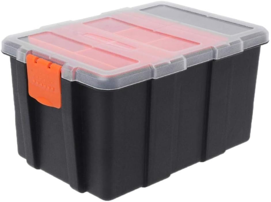 Tool Box, Portable Plastic Tool Parts Box Suitcase electrician tool box Storage Tools box Storage Box Suitcase Case Holder