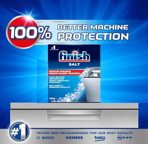 Finish Dishwasher Salt Box, 8Kg, Prevents Limescale Build Up, Effective Against Hard Water (Pack Of 1X8Kg) - 4