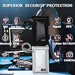 Faraday Bags for Phones - Faraday Bag for Key Fob Protector with Lanyard, RFID Signal Blocker for Car Keys Anti-Theft, Cell Phone Jammer Blocking Pouch Anti-Hacking, Shielding Case 2 Packs - Image 2