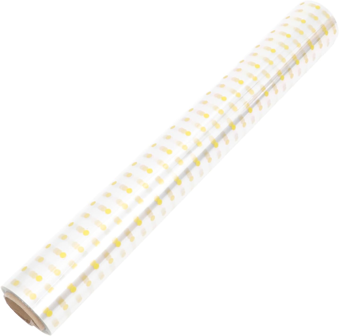 Hoement Floral Bouquet Film Roll 40cm X 30m Glassine Flower Wrapping Paper Gold Dots Waterproof Packing Wrapper for Fresh Flowers Wrap
