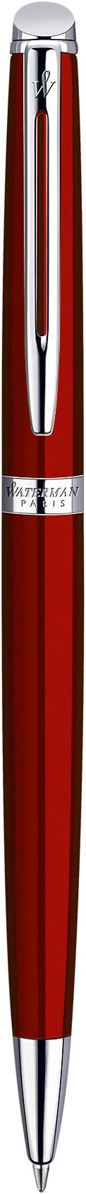 Waterman Hemisphere Red Comet Chrome Trim Ball Pen Gift Box