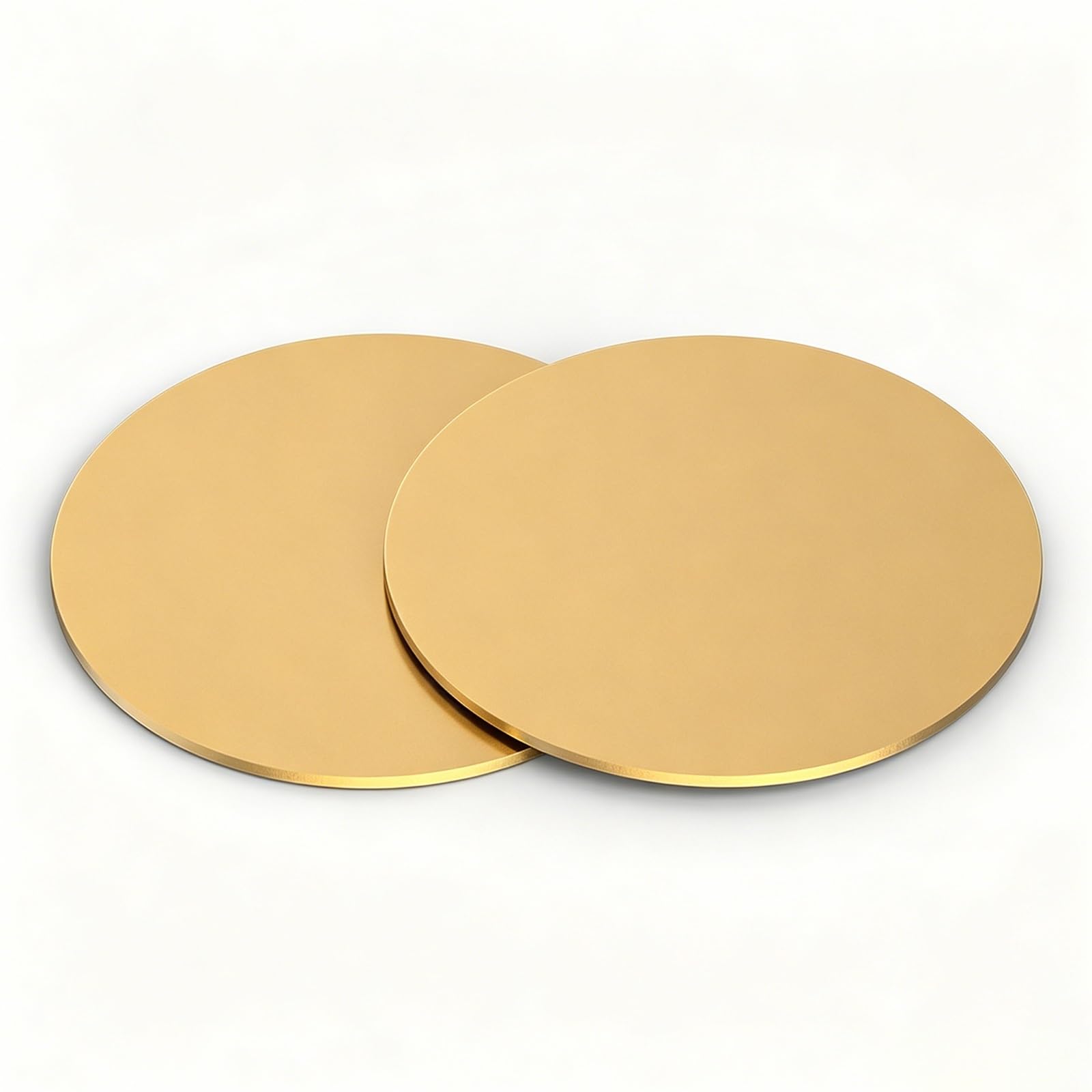 HGCOEYR BrassRound Plate, H62 Brass Round Disc 3mm Thick 10-200mm for DIY Craft Engraving Stamping Gaskets(3x30mm-2Pcs)