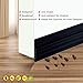 Self Adhesive Door Sweep Draft Stopper - Camel Home Weather Stripping Rubber Interior Under Door Bottom for Seal Strip Insulation for Weatherproof, Soundproof, 2