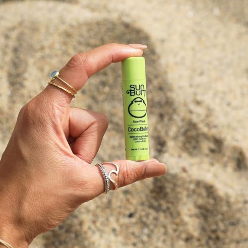 Image of Sun Bum Cocobalm Aloe Wave - Hydrating Lip Balm With Coconut Oil and Aloe Vera - 0.15 oz Stick (Pack of 2)