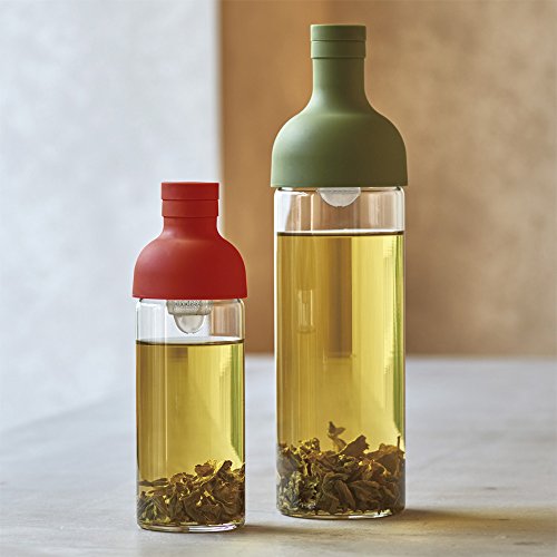 Image of Hario FIB-30-R Cold Brew Filter-in Tea Bottle 300ml Red