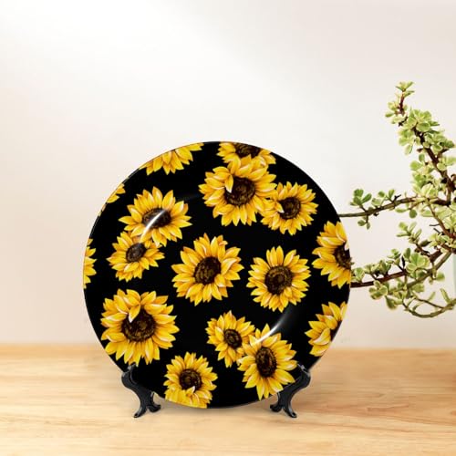 Plato decorativo compacto de porcelana de hueso 10in miniatura 6